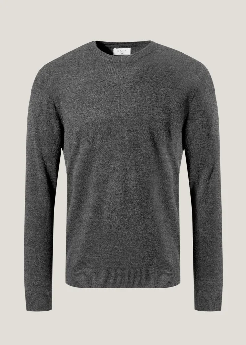 Charcoal Soft Touch Crew Neck Jumper - Extra small Image 2