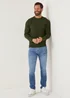 Green Soft Touch Crew Neck Jumper - Small Image 1