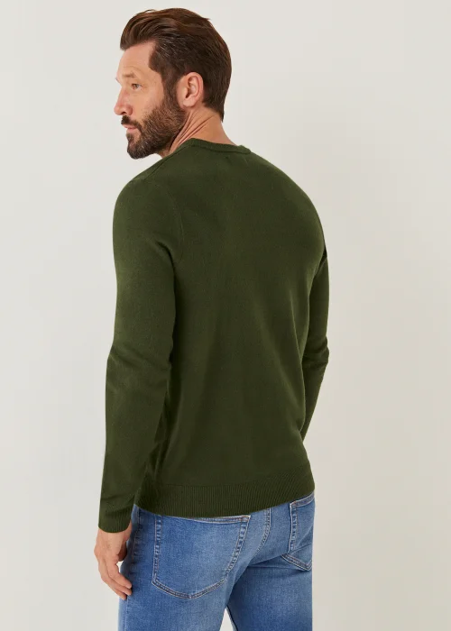 Green Soft Touch Crew Neck Jumper - Small Image 2