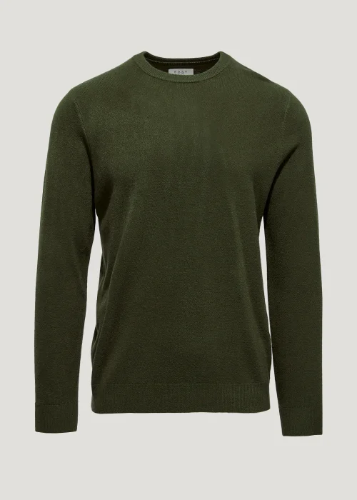 Green Soft Touch Crew Neck Jumper - Small Image 5
