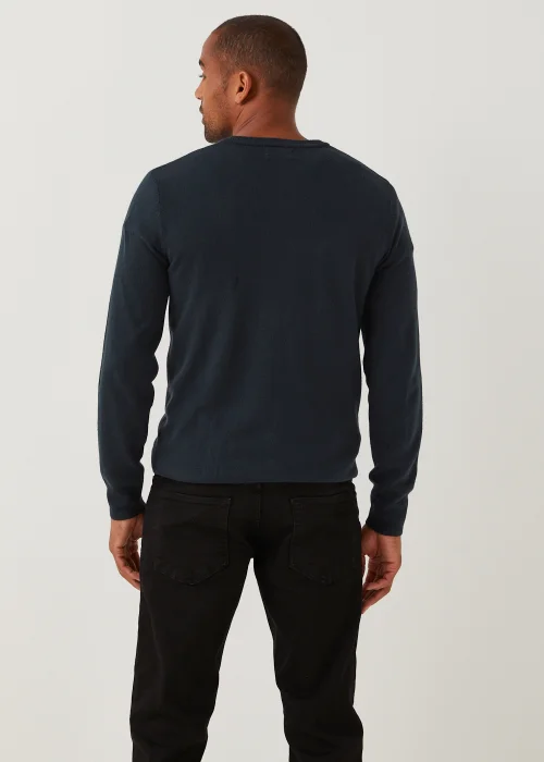 Navy Soft Touch V-Neck Jumper - Small Image 2
