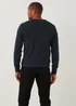 Navy Soft Touch V-Neck Jumper - Small Image 2
