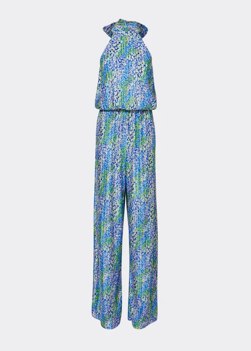 Be Beau Print Plisse Halter Neck Jumpsuit - 6 Image 2