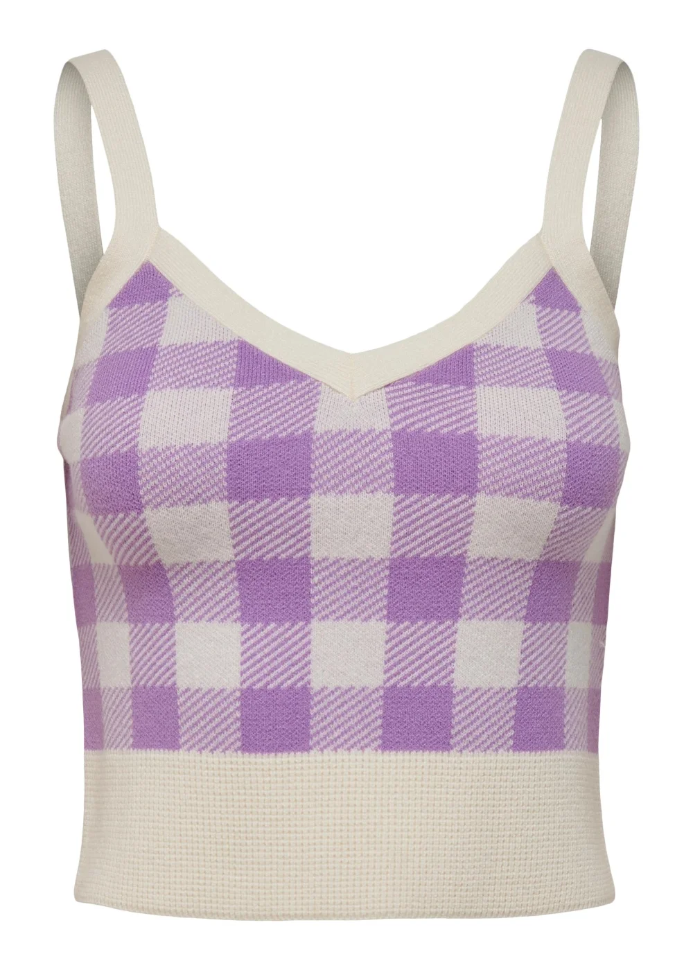 JDY Lilac Jacquard Vest Top - S - UK 8 Image 3