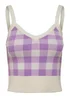 JDY Lilac Jacquard Vest Top - S - UK 8 Image 3