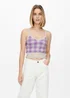 JDY Lilac Jacquard Vest Top - S - UK 8 Image 1