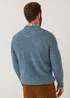 Lincoln Blue 7 Gauge Knit Jumper - Small Image 2