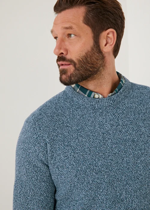 Lincoln Blue 7 Gauge Knit Jumper - Small Image 4