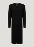 Black Super Soft V-Neck Dress - 8 Image 1