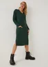 Green Super Soft V-Neck Dress - 8 Image 5