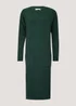 Green Super Soft V-Neck Dress - 8 Image 2