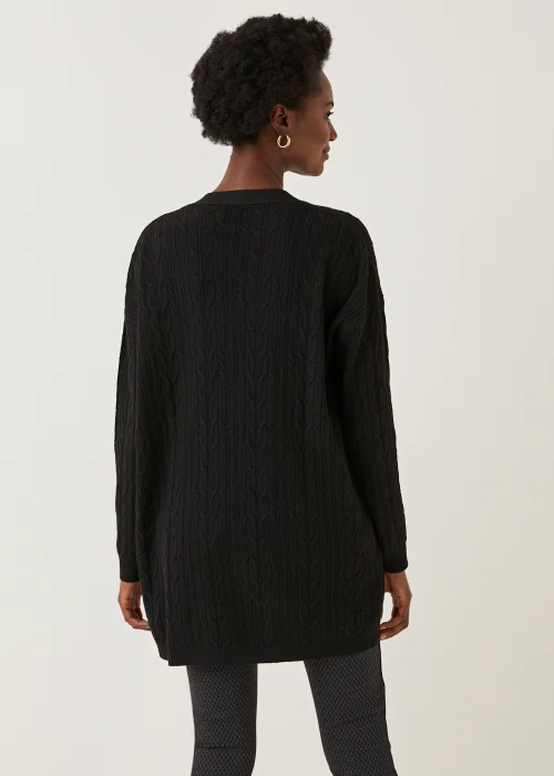 Black Baby Cable Knit Cardigan - S Image 2