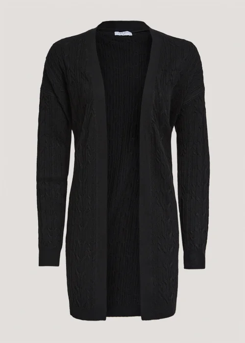 Black Baby Cable Knit Cardigan - S Image 3