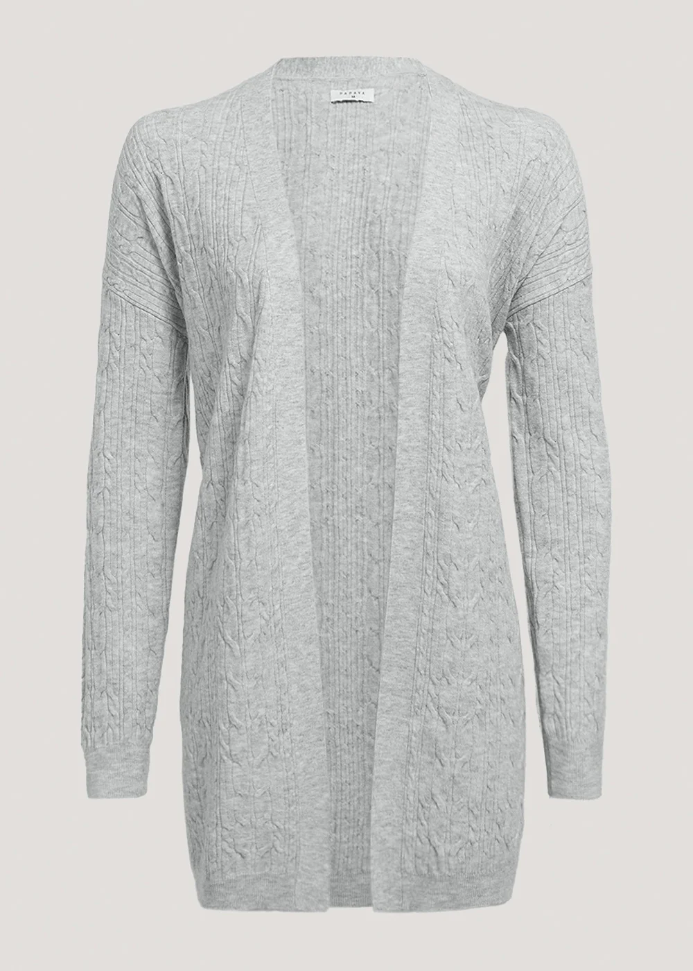 Grey Baby Cable Knit Cardigan - S Image 3