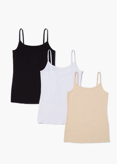 3 Pack Essential Cami Tops - Size 8 Image 2