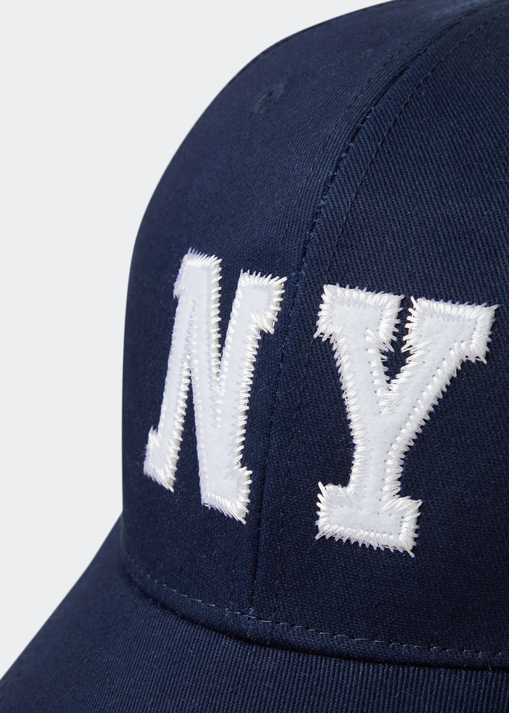 Navy NY Embroidered Cap - One Size Image 2