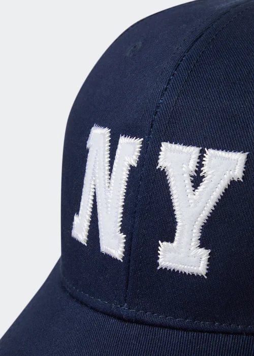Navy NY Embroidered Cap - One Size Image 2