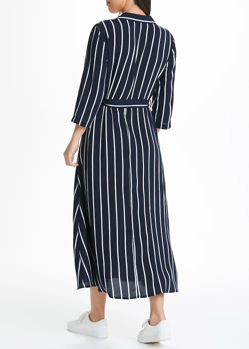 JDY Navy Stripe Maxi Shirt Dress - 8 Image 3