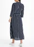 JDY Navy Stripe Maxi Shirt Dress - 8 Image 3
