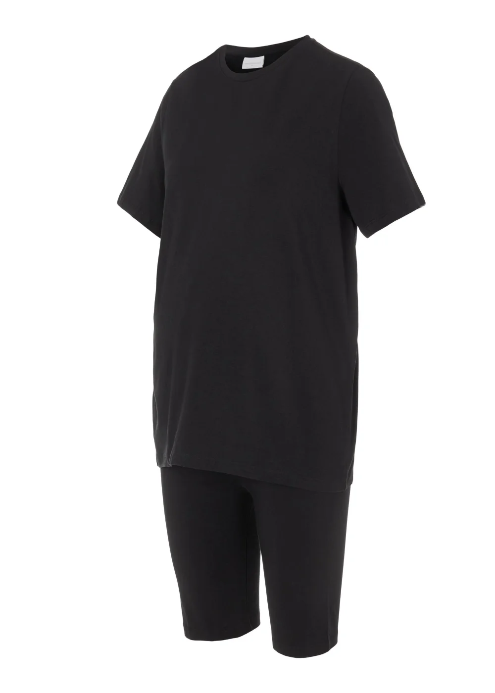 Mamalicious Maternity Black Cycling Shorts & T-Shirt Set - 6 Image 2