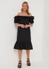 JDY Cuba Black Bardot Dress - 8 Image 1