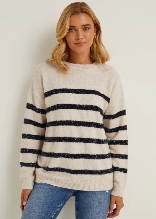 Oatmeal Stripe Jumper - Extra small Image 1