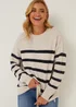 Oatmeal Stripe Jumper - Extra small Image 5