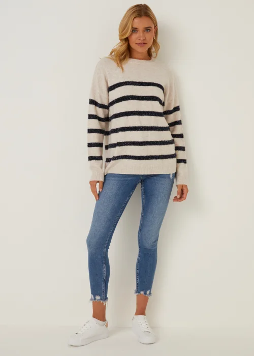 Oatmeal Stripe Jumper - Extra small Image 3