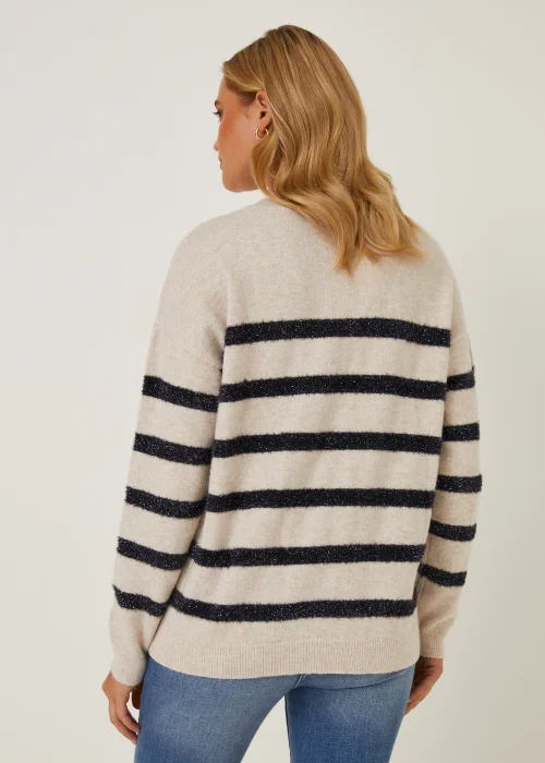 Oatmeal Stripe Jumper - Extra small Image 2