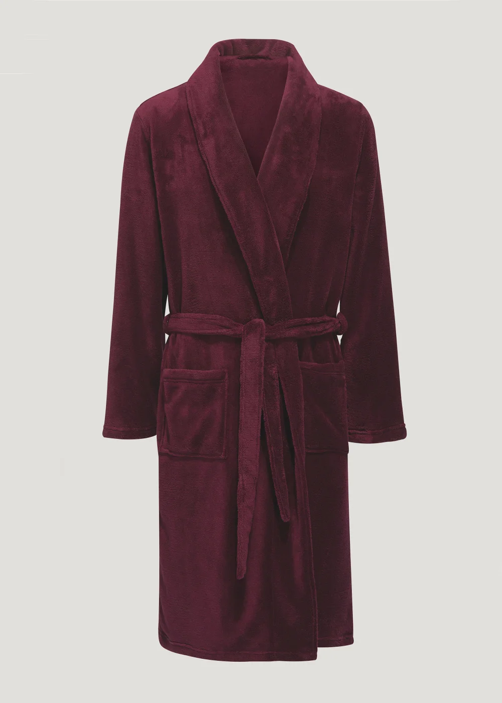 Burgundy Dressing Gown - Small Image 3