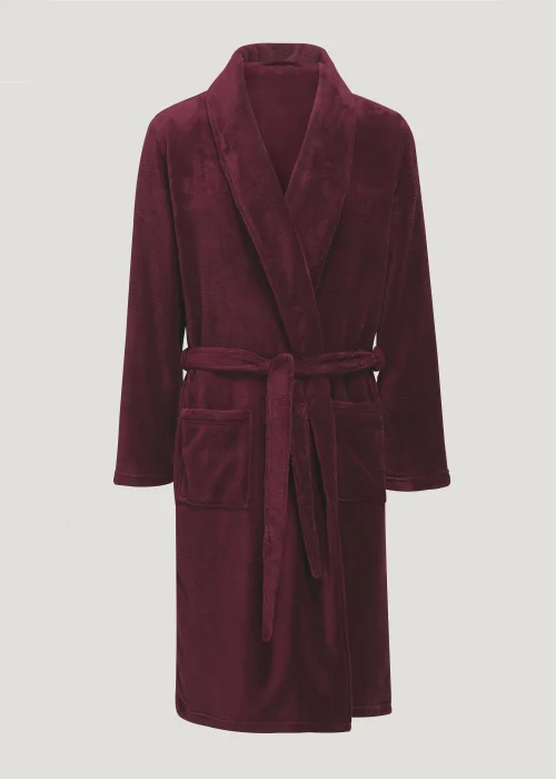 Burgundy Dressing Gown - Small Image 3