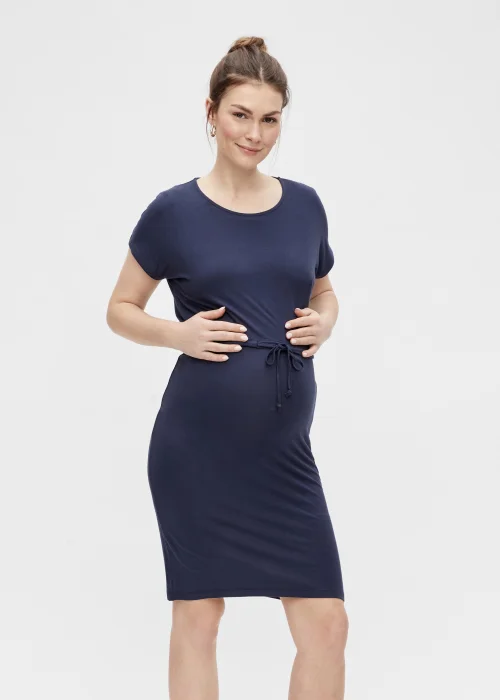 Mamalicious Maternity Alison Navy Mini Dress - 6 Image 1