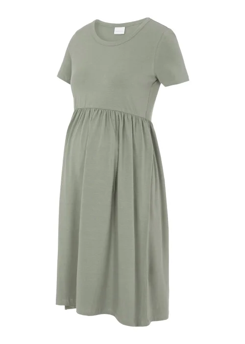 Mamalicious Maternity Green Mini Skater Dress - 6 Image 2