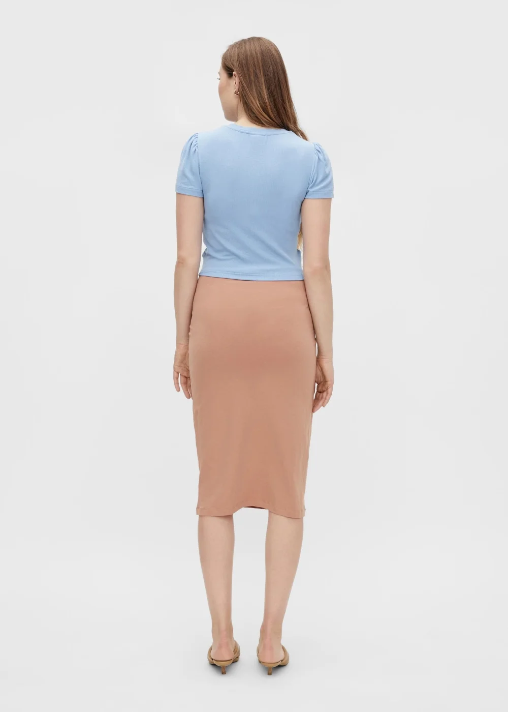 Mamalicious Maternity Giselle Blue Jersey Co-Ord Top - S - UK 8 Image 2