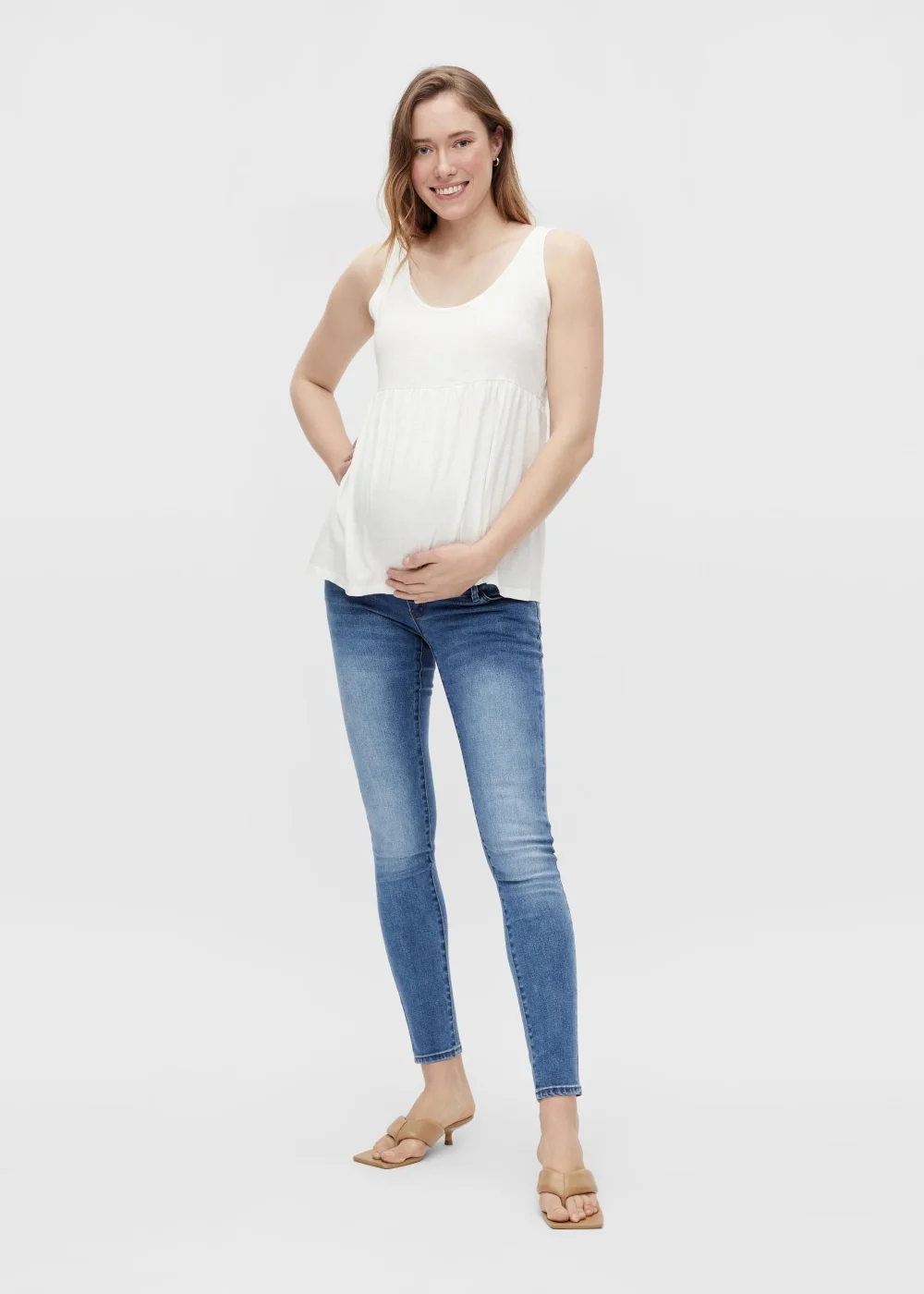 Mamalicious Maternity Evia White Top - XS - UK 6 Image 1