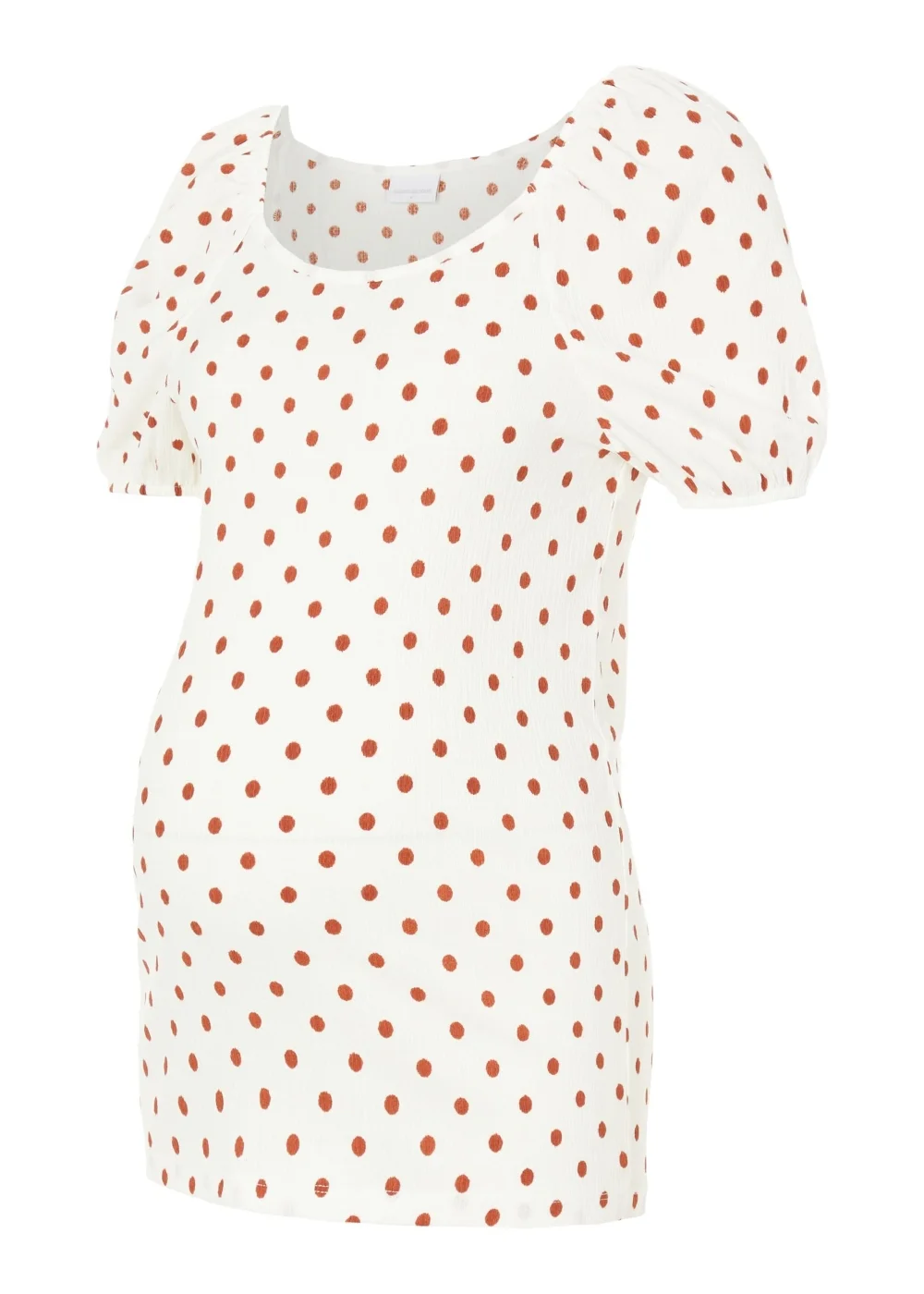 Mamalicious Maternity Drew White Spot Jersey Top - XS - UK 6 Image 3