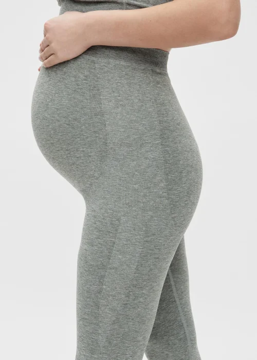 Mamalicious Maternity Sage Seamless Cropped Leggings - 08-10 Image 3