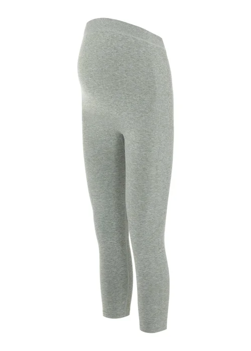 Mamalicious Maternity Sage Seamless Cropped Leggings - 08-10 Image 2