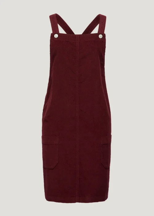 burgundy cord pinafore dress Nobody's Child - Pinafore Mini Dress - Women - Cotton - 8 US