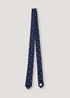 Boys Navy Polka Dot Tie (8-13yrs) - Age 8 - 13 Years Image 1
