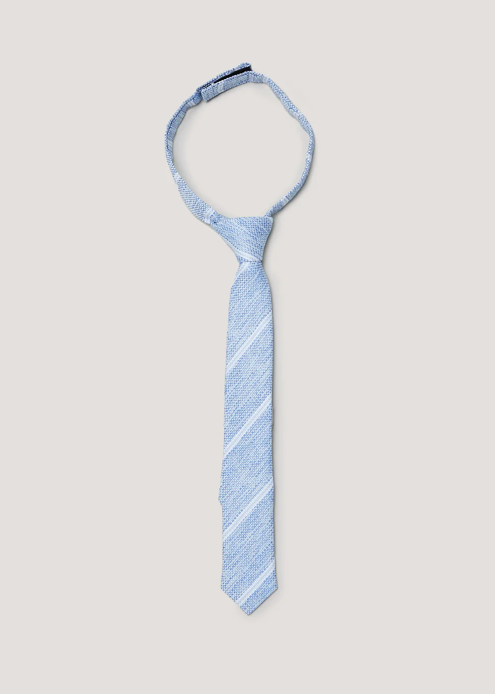 Boys Blue Stripe Tie (3-7yrs) - Age 3 - 7 Years Image 1