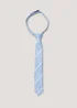 Boys Blue Stripe Tie (3-7yrs) - Age 3 - 7 Years Image 1