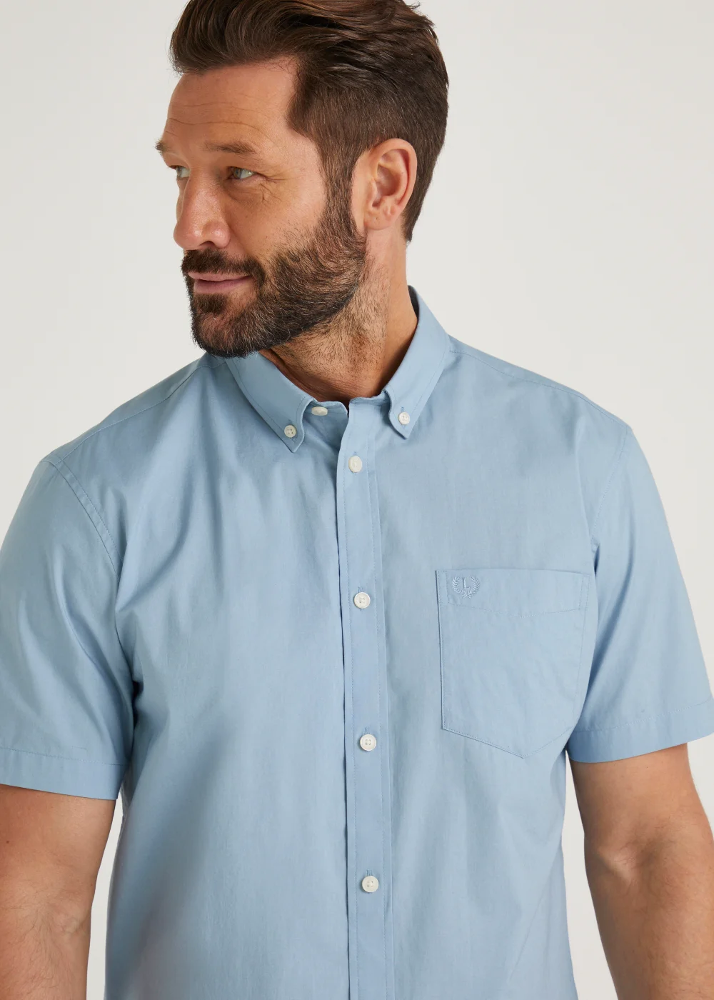 Lincoln Blue Short Sleeve Shirt - Small Image 5