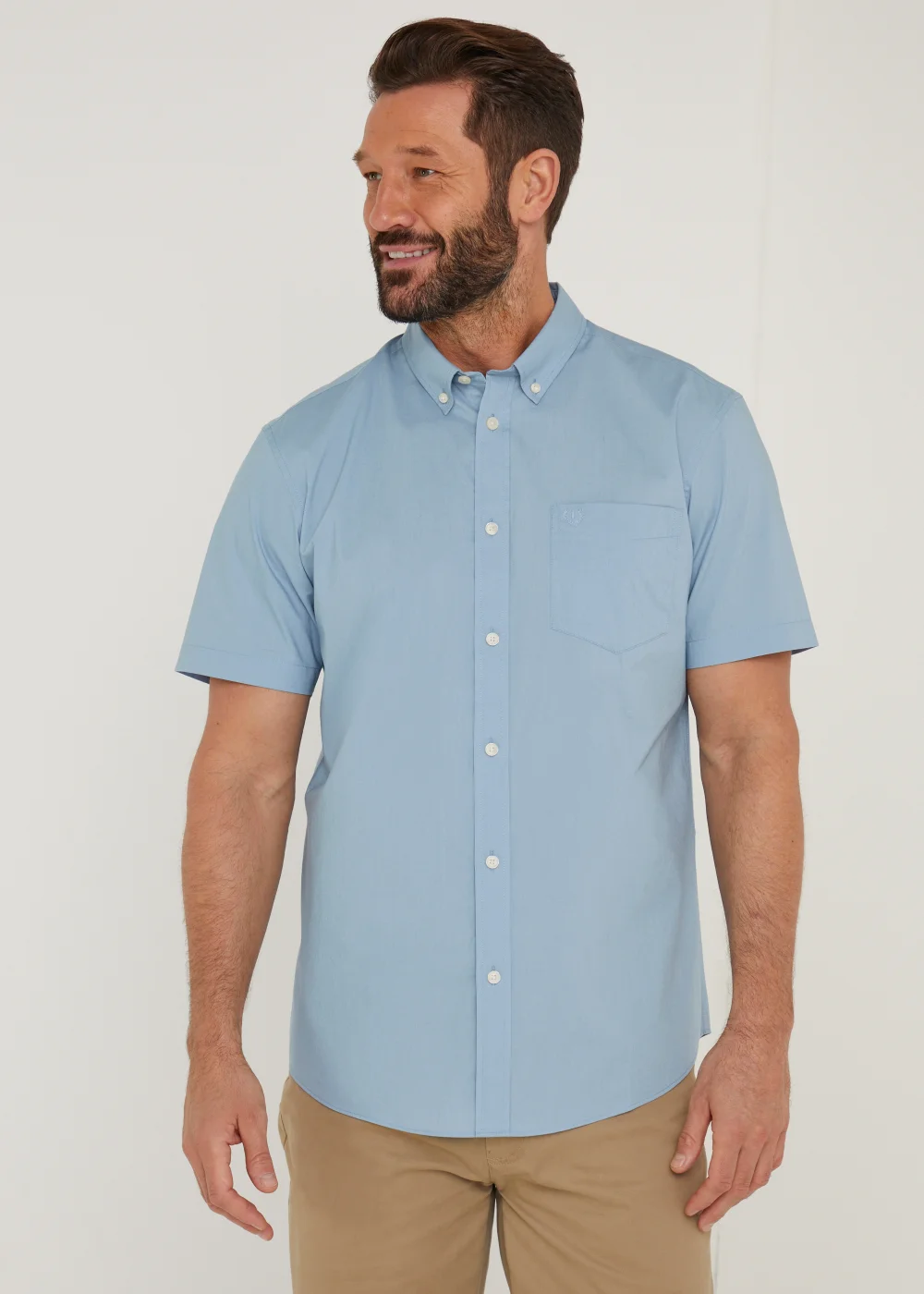 Lincoln Blue Short Sleeve Shirt - Small Image 1