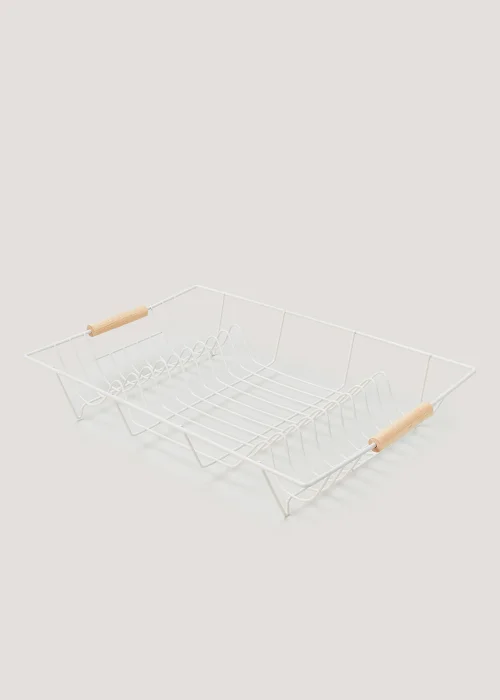White Wire Dish Drainer (31cm x 48cm) Image 1