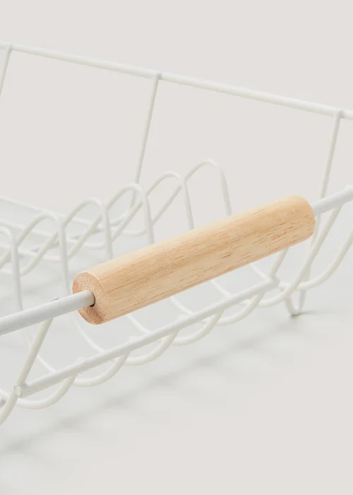 White Wire Dish Drainer (31cm x 48cm) Image 2