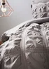 Grey Seersucker Duvet Cover - Double Image 3