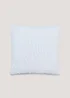 White Chenille Tufted Cushion (43cm x 43cm) Image 1