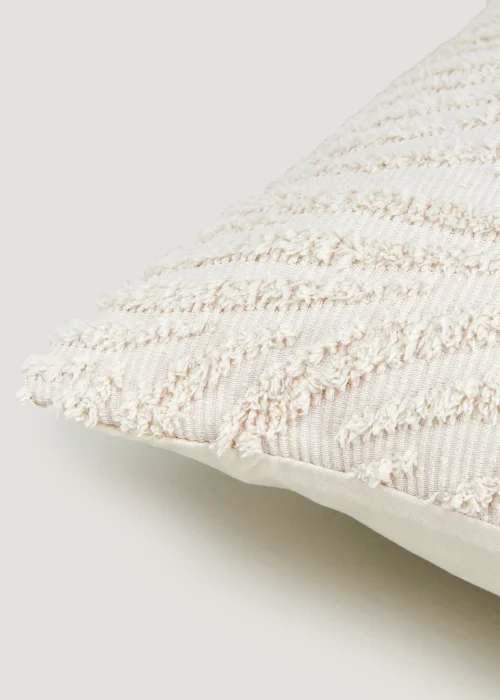 Natural Chenille Tufted Cushion (43cm x 43cm) Image 2