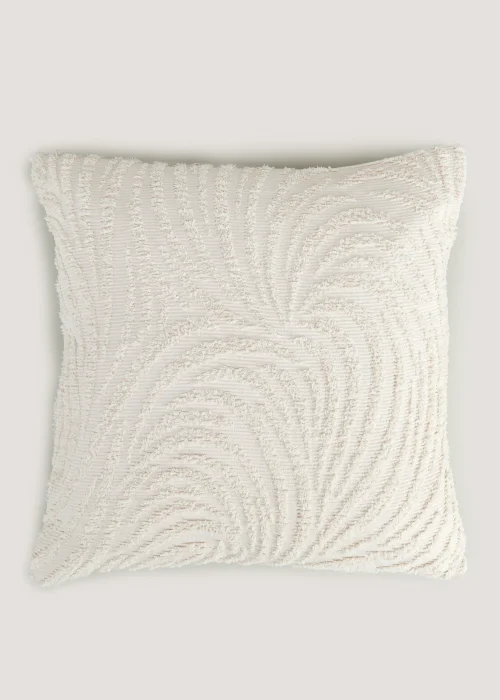 Natural Chenille Tufted Cushion (43cm x 43cm) Image 1